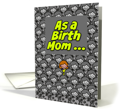 One in a Million Birth Mom Happy Mother's Day card (621423)