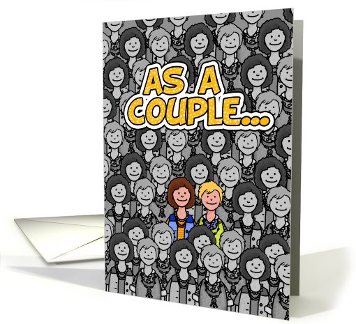 Lesbian Couple - Wedding Congratulations card (621710)
