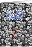 Two Dads Stand Out in a Crowd - Happy Father’s Day card