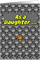 One in a Million Daughter Happy Birthday card