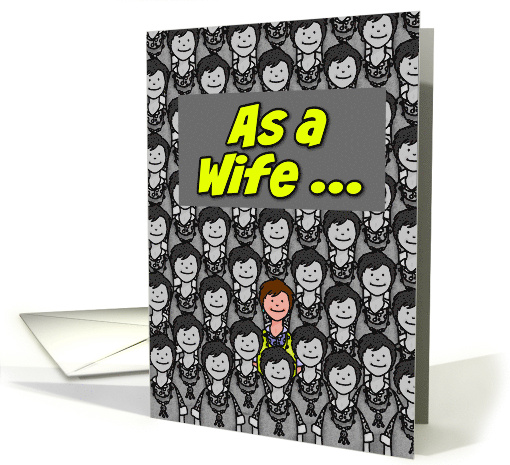 One in a Million Wife Happy Mother's Day card (623546)