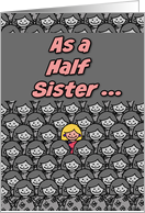 One in a Million Half Sister Happy Mother’s Day card