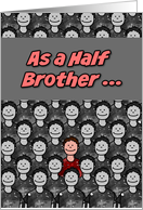 One in a Million Half Brother Happy Father’s Day card