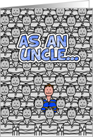 One in a Million Uncle - Happy Father’s Day card