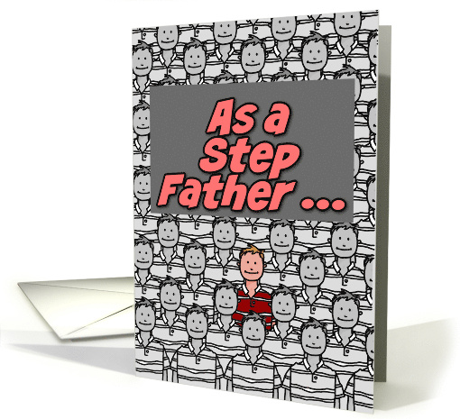 One in a Million Step Father Happy Father's Day card (627047)