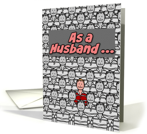 One in a Million Husband Happy Father's Day card (627048)