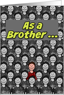 One in a Million Brother Happy Father’s Day card