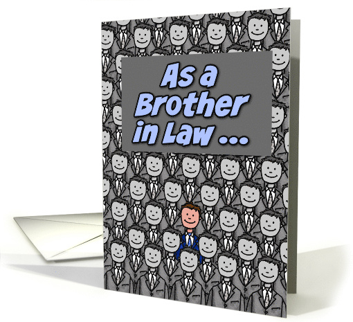 One in a Million Brother-in-law Happy Father's Day card (627066)