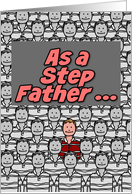 One in a Million Step Father Happy Birthday card
