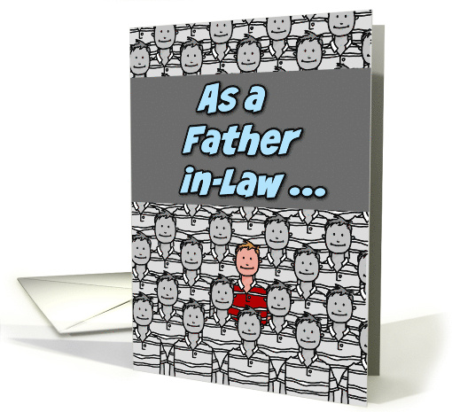 One in a Million Father in law Happy Birthday card (627253)