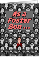 One in a Million Foster Son Happy Birthday card