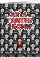One in a Million Foster Son - Happy Birthday! card