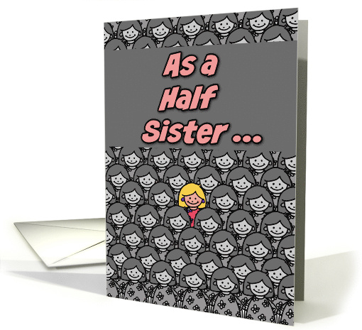 One in a Million Half Sister Happy Birthday card (627620)