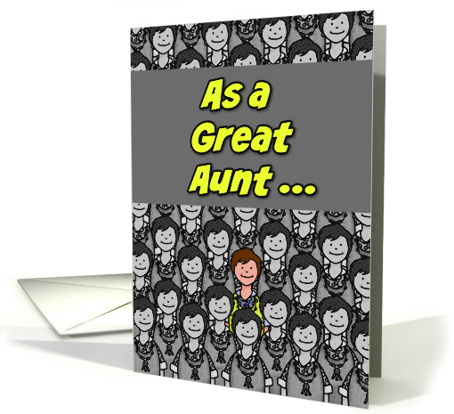 One in a Million Great Aunt Happy Birthday card (627625)