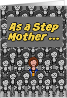 One in a Million Great Step Mother Happy Birthday card