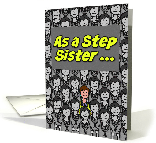 One in a Million Great Step Sister Happy Birthday card (627631)