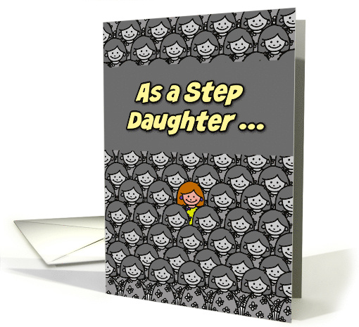 One in a Million Great Step Daughter Happy Mother's Day card (627633)