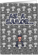As a Sailor - Happy Birthday! card