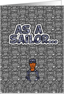 As a Sailor (African American) - Happy Birthday! card