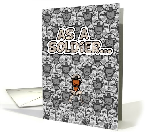 Soldier (African American) - Happy Birthday! card (627703)