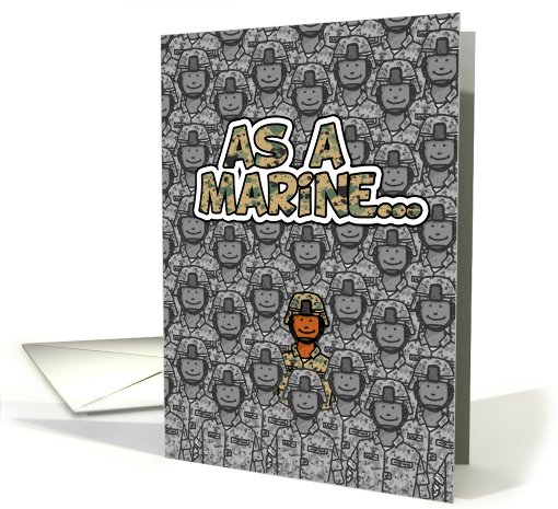 Marine (African American) - Happy Birthday! card (627707)