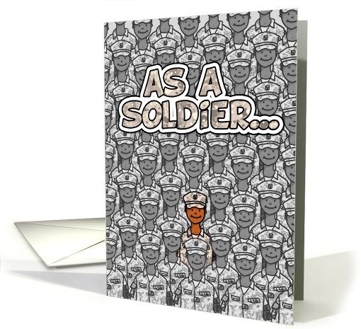 Soldier (African American) - Happy Mother's Day! card (627725)