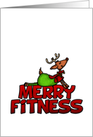 Merry Fitness - Yoga - Reindeer in Cobra Posture card