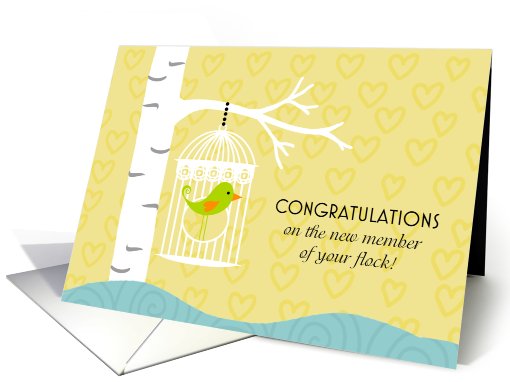 New Member of Your Flock - New Baby Congratulations card (674746)