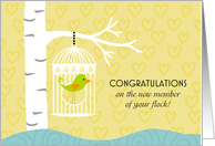 New Member of Your Flock - New Baby Congratulations card