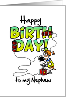 Happy Birthday to my nephew - birthday blast card