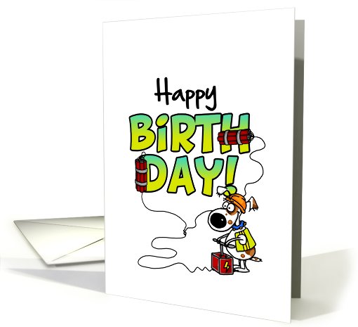 Happy Birthday - birthday blast card (676823)