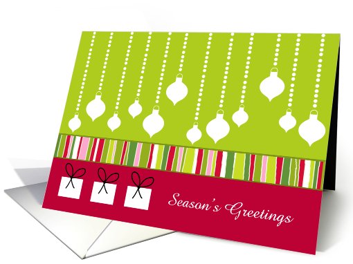 Christmas Decorations and Gifts - Season's Greetings card (677479)