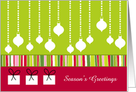 Christmas Decorations and Gifts - Season’s Greetings card