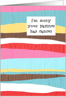 Sorry Your Partner Has Cancer card