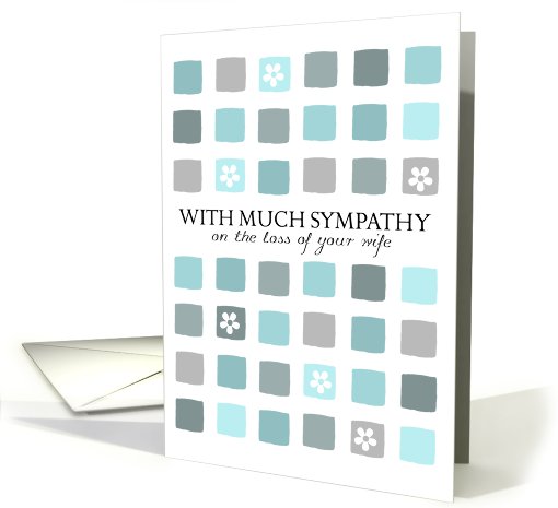With Much Sympathy - Loss of Wife card (679597)
