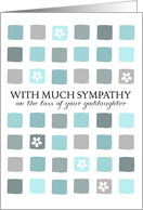 With Much Sympathy - Loss of goddaughter card