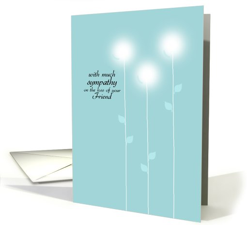 Sympathy - Loss of friend card (680909)