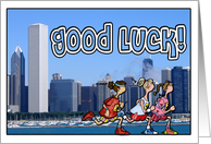Marathon in Chicago - Good Luck! card