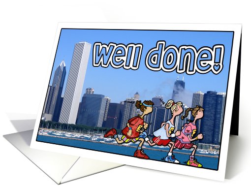 Chicago Marathon - Well done! card (681244)