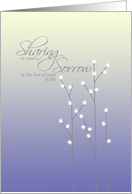 Sympathy - Loss of Son card