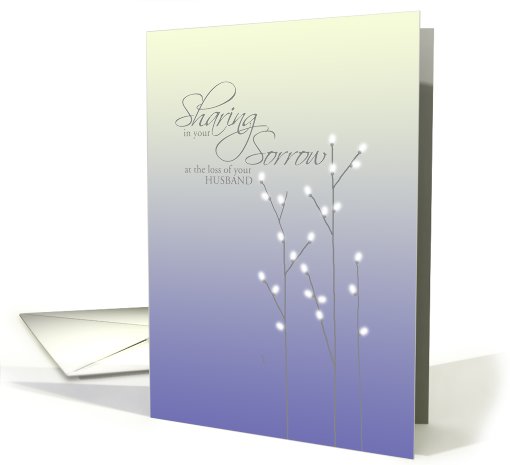 Sympathy - Loss of Husband card (681767)