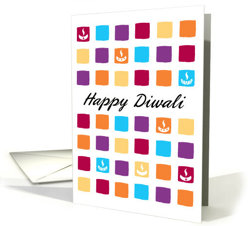 Happy Diwali - Modern and Colorful card (682173)