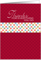 Thanks - Administrative Professionals Day card