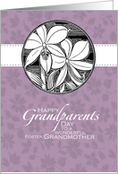 Purple Iris - Foster Grandmother - Grandparents Day card