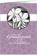 Purple Iris - Great Grandmother - Grandparents Day card