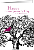 Bird in family tree - Grandmother - Grandparents Day card