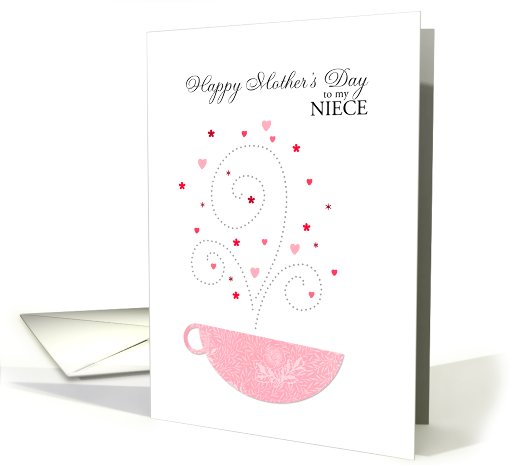 Niece - teacup - Happy Mother's Day card (691710)