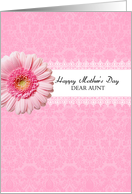 Aunt - gerbera daisy - Happy Mother’s Day card