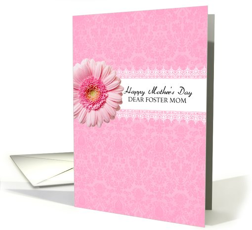 Foster Mom - gerbera daisy - Happy Mother's Day card (692158)