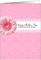 Foster Mom - gerbera daisy - Happy Mother’s Day card